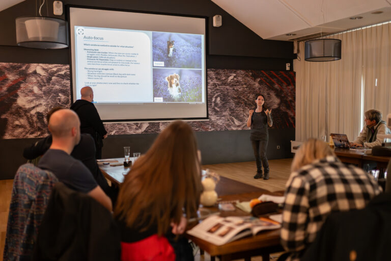 Ria Putzker during one of her workshop presentations